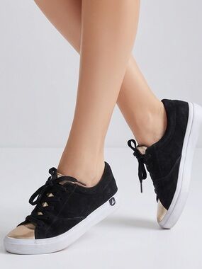Sperry‎ top sliders women’s  black and gold slip on sneakers size 6.5 like new
